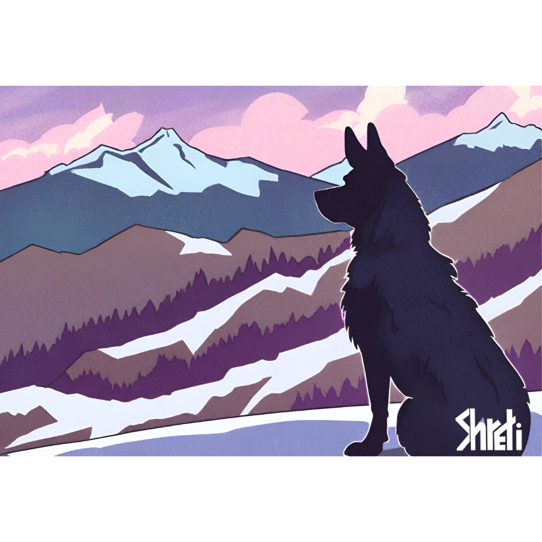 Lone Doggo Sticker